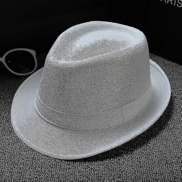 Herreternet Jazz Fedora Hat, Bowlerhat til sommer og efterår Grey