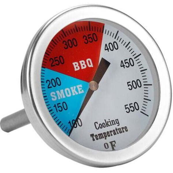 Termometer til kulgrillryger, 76 mm rustfrit stål pizzaovntermometer, reservedele