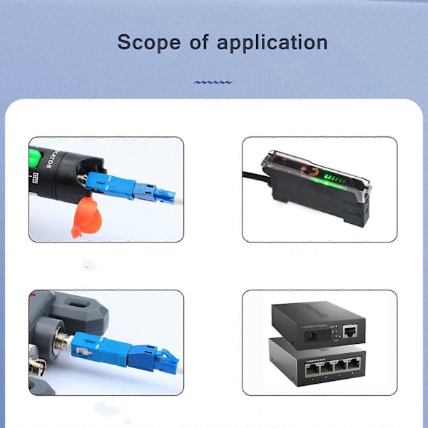 SC till LC Fiber Optisk Hybrid Adapter Simplex Singlemode Optisk Kontakt
