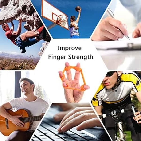Handgreppstränare (3-pack), underarmsövning handtränare fingerförlängningsband