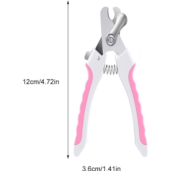 Profesjonell Pet Neglesaks med Sikkerhetsbeskyttelse for å Unngå Overklipping Inkluderer Neglesaks og Neglefil for Små og Mellomstore Hunder Katter Kaniner Fugler