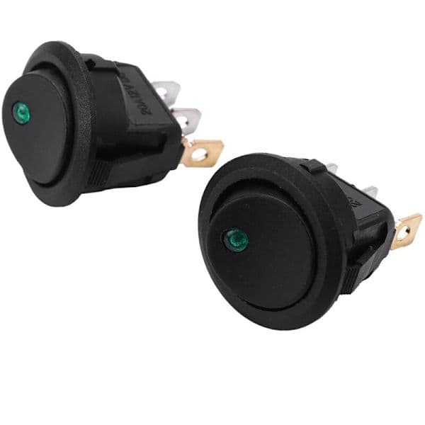 stk LED spotlys 12V bilbåt rund vippebryter PÅ/AV TOGGLE SPST