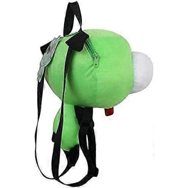 Ny Alien Invader Zim 3D Øyne Robot Gir Søt Utstoppet Plysj Ryggsekk Grønn Veske Julegave 35 cm