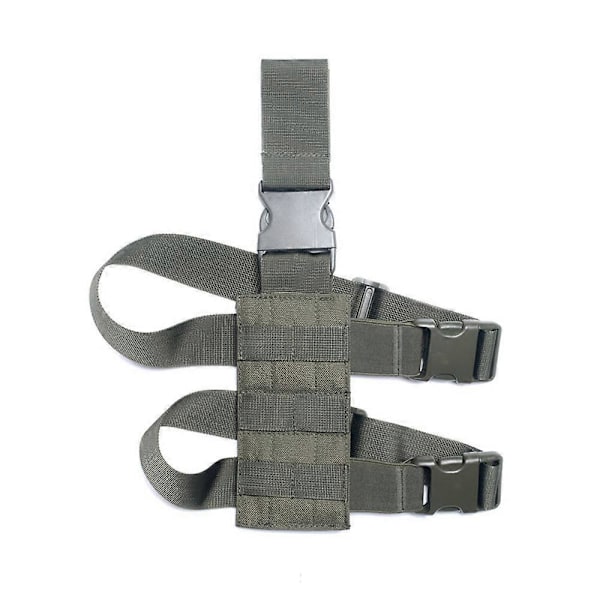 Taktisk Molle Benplattform Pistolhölster Universell Nylon Benpanel Vapenhölster Ficka Snabbkoppling Jakttillbehör green platform
