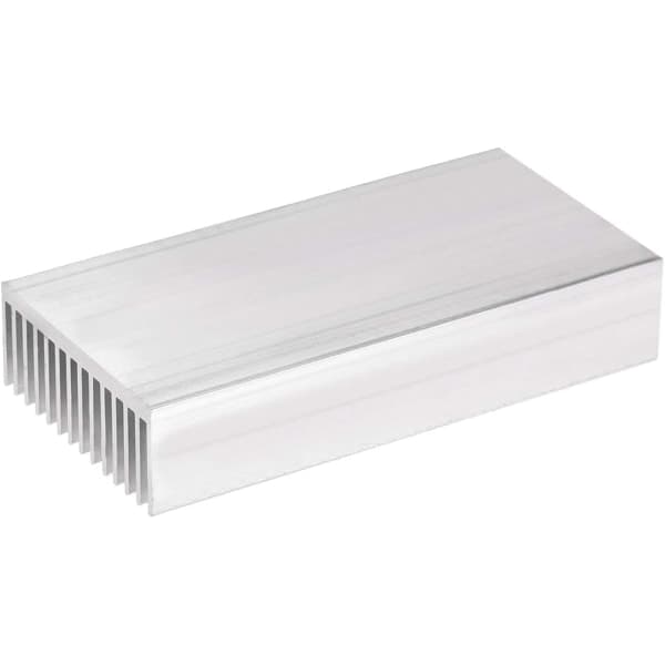 Elektronik køler køleplade til MOS GPU IC chip sølv 100 x 50 x 20 mm