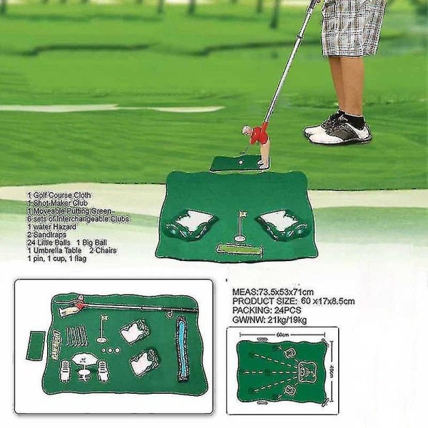 Golf indendørs minigolfspil Golfmand Indendørs golfspil Indendørs minigolfspil sæt med A--