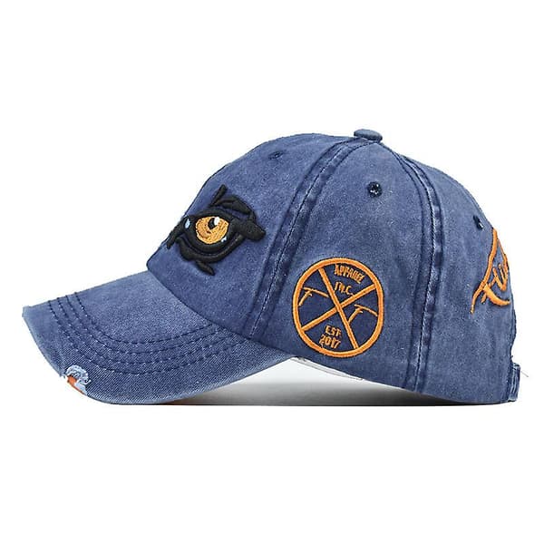 Broderte baseballcaps White adjustable