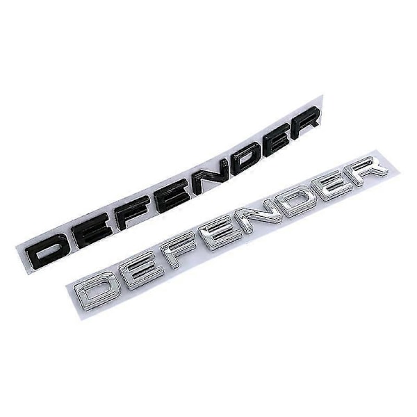 3D Abs Defender -tunnus kirjaimet auton etukannen takaluukun merkkitarra Land Rover L663 Trx4 Trx 4 110 2020 2021 -lisävarusteille Front Matt Black 2020-2023