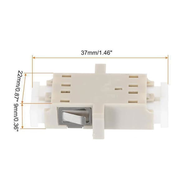 LC til LC/UPC Fiberoptisk Kobler, Multimode Duplex Adapter, LC-LC/UPC, til Internet Netværksstik, 6 Stykker