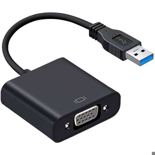 USB 3.0 - VGA-sovitin - 1x - Moninäyttö - Ulkoinen kaapeli - Windows 10/8.1/8/7/XP - Videomuunnin