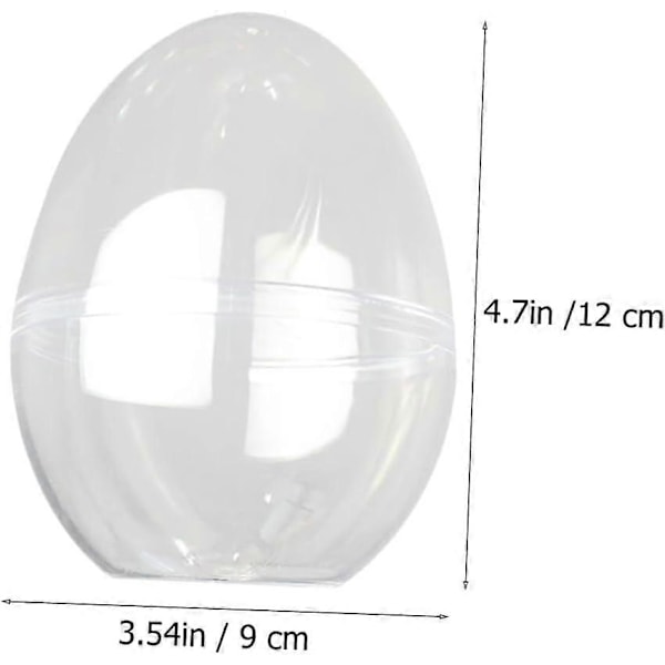5 stk Bedst Sælgende i Nordeuropa - Transparent Opbevaringsboks Tomme Overraskelsesæg DIY