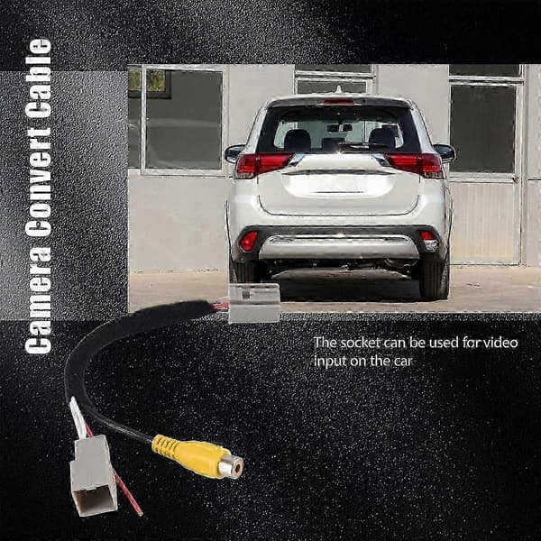 Mitsubishi Outlander ASX GF Backkamera RCA-adapter | Plug & Play Backvideokabel för Parksäkerhet