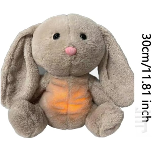Plushkanin med Andning och Hjärtatslag, Uttern Baby Sova som Andas, Plush Ångest Sova, Baby Sova Koala Leksak