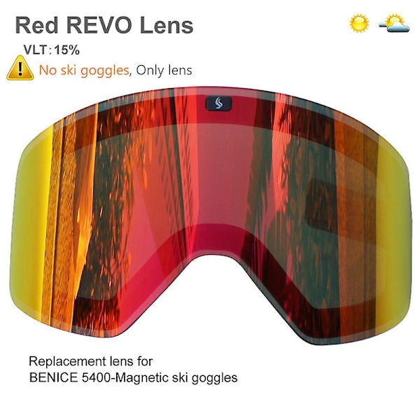 Hiihtolasit magneettisella kaksikerroksisella polarisoidulla linssillä, lasketteluun, huurtumista estävät, UV400-suojaavat lumilautailulasit miehille ja naisille, hiihtolasit Red Lens Only