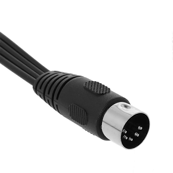 30CM 5-Pin Hane DIN-kontakt till 4 RCA Phono Hona-kontakter Ljudkabel Tråd Sladd Anslutning