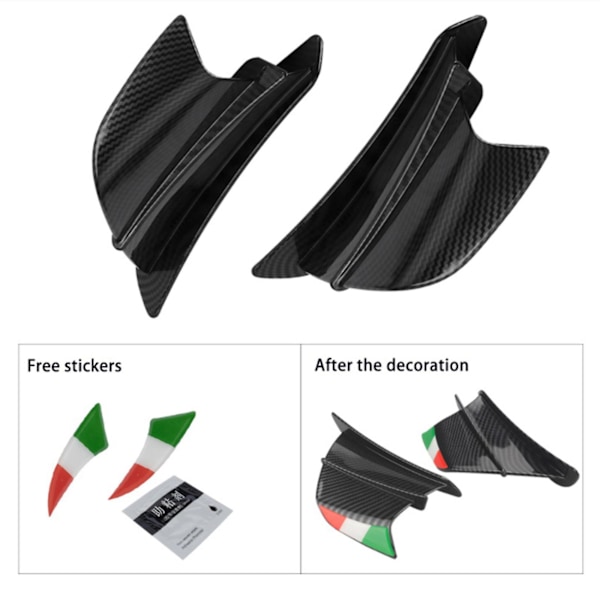 Motorsykkel Winglet Aerodynamisk Ving Kit Spoiler Motorsykkel Vindstrøm Fiksering Ving For S1000rr V4 Zx-