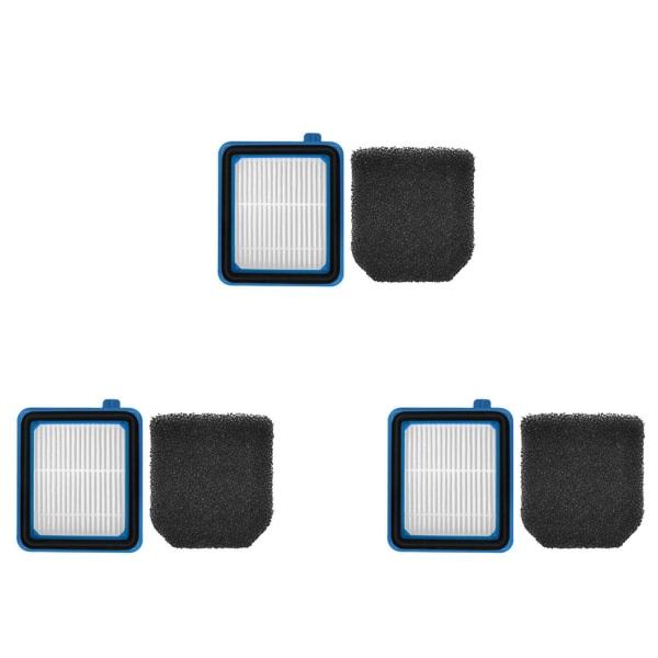 3x Ersättnings Hepa-filter för Q6 Q7 Q8 Wq61/wq71/wq81 Dammsugarreservdelar (LG)