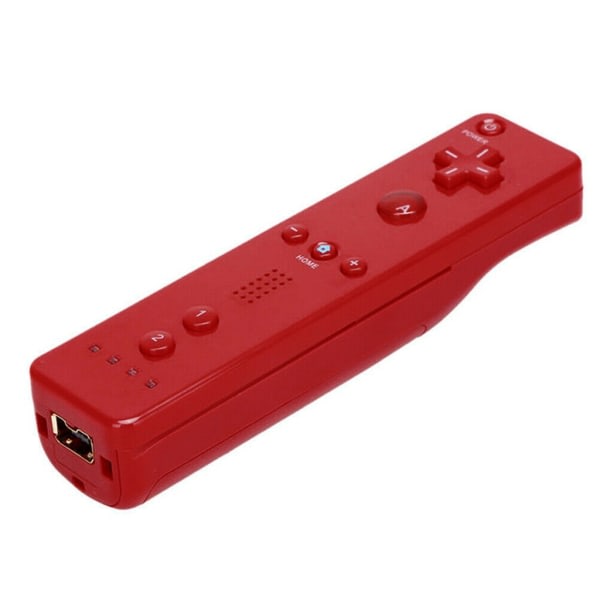 Udskiftning af trådløs fjernbetjening til Wii til Wii U til Wiimote-WELLNGS Rød Red