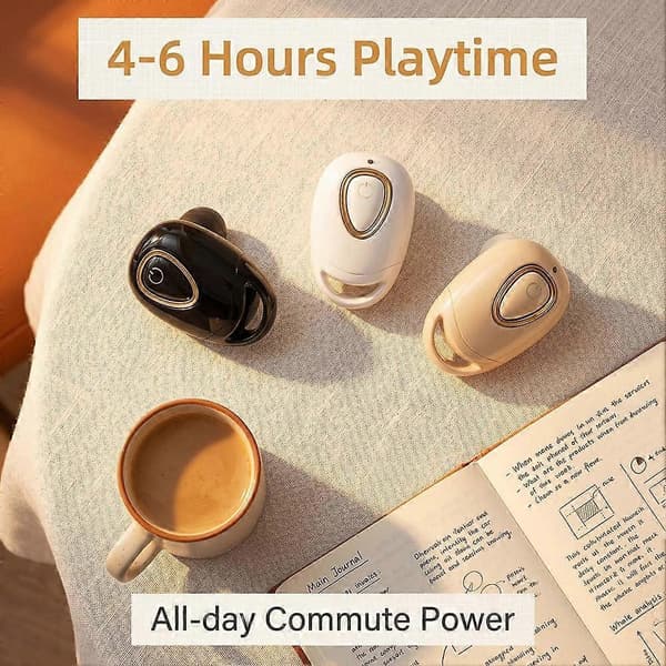 Mini enkeltørepropp - Rask smart sammenkobling Komfortabel passform Pendlerklar White 1set