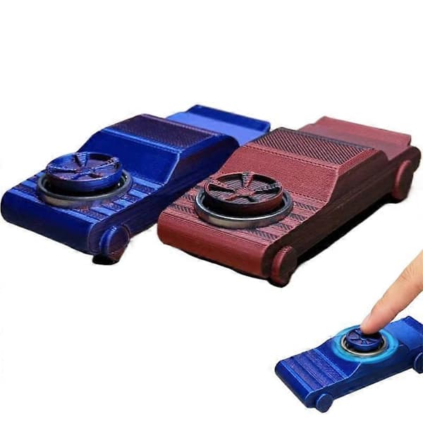 Fickdriftbil Leksak - Skrivbordsstresslindring Dynamisk Drift Dubbel Fidget top 2set