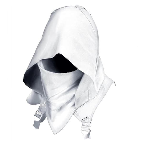 Rogue Cowl Middelalder Hætte Hat Rogue Ridder Cosplay Rogue Rollespil White