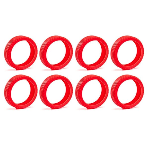 8 kpl/setti matkalaukun pyöränsuojia Red