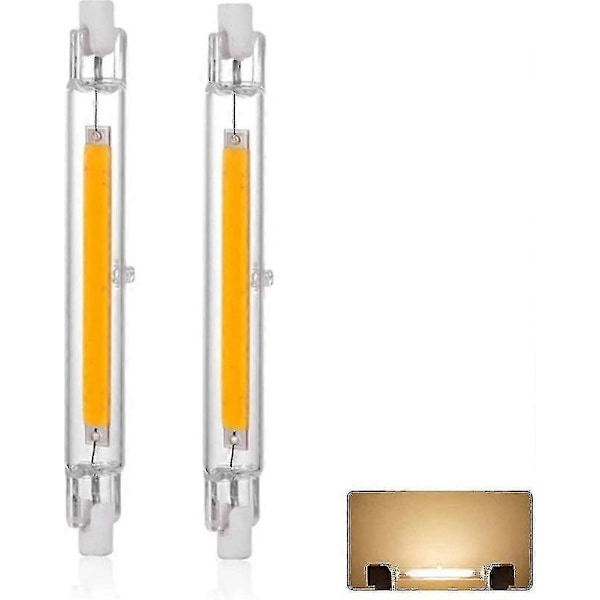 R7s LED-pære 78-118mm 5-20w Dimbar, Varm 3000k 3000lm, Lineær Erstatning for J118 300w Halogenlampe #calu [JKW] Warm White 78mm 10W 220V