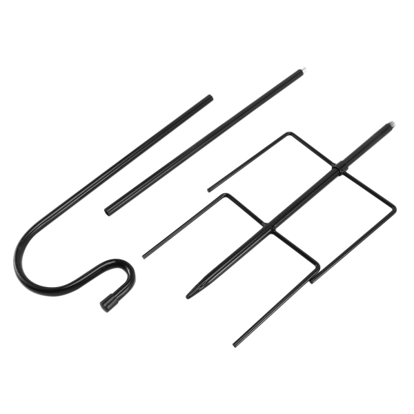 Fågelmatarbyglar, 2-pack metallbyglar för utomhusfågelmatare, solcellslampor