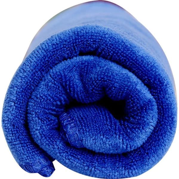 Mikrofiberhåndklæde til hårtørring, superabsorberende (blå)