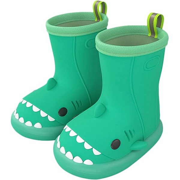 1 kpl Vauvan Sadekumit Lapset Tytöt Wellies Ihanat Kuviot Pojat Wellies EVA Liukumaton Vedenpitävä Vauva Ulkoilukengät Green 16cm