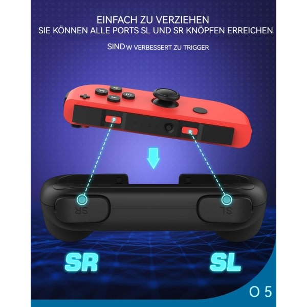 Yhteensopiva Nintendo Switch JoyCon Grip Bracket -peliohjaimen kanssa