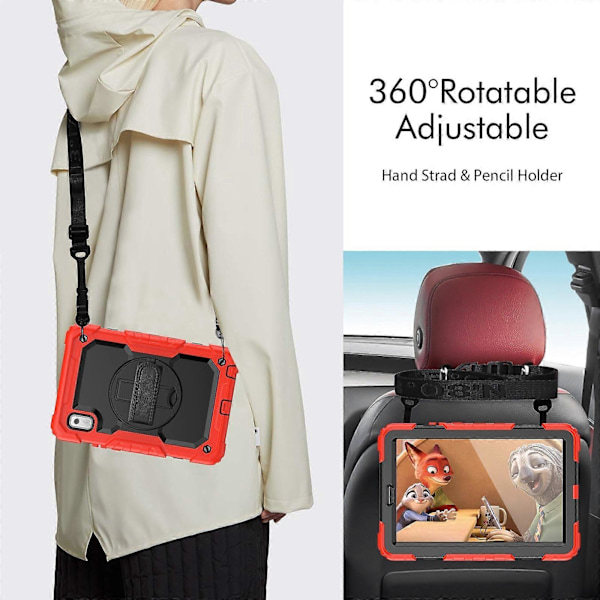 Silikone Hybrid PC Cover til Lenovo Tab M9 Red