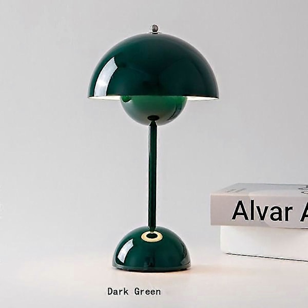 Kukkasilmu Pöytävalaisin, Häähuone, Makuuhuone, Pöytäkoriste, Valaisin, Yövalaisin (Ladattava) Dark Green 2600mAh KC-UL-PSE-CE