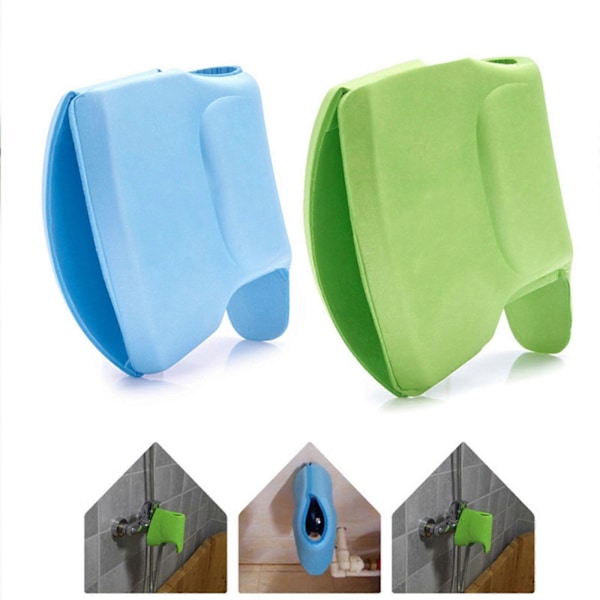 Badtunna Kran Skydd Baby, Badkarskran Skydd för Baby, Badkran Skydd Badkar Pip Skydd Badkarskran Skydd Säkerhetsskydd Tillbehör för Baby blue -green