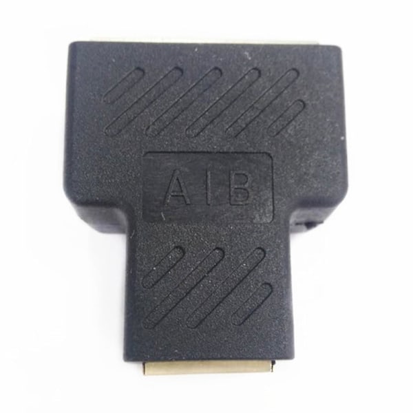 1 til 2-veis RJ45 Hunn Splitter Adapter LAN Ethernet Nettverkskabel Kobling
