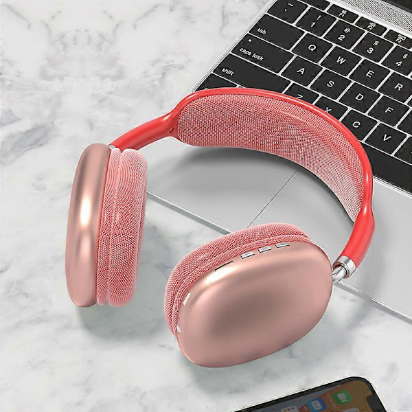 P9 Pro langattomat Bluetooth-kuulokkeet mikrofonilla, melua vaimentavat stereokuulokkeet, urheilu- ja pelikuulokkeet, tukevat TF-korttia Red