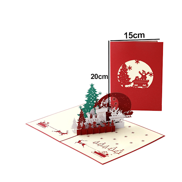 Julehilsen Pop Up-kort, Julekort, Barnas Jul