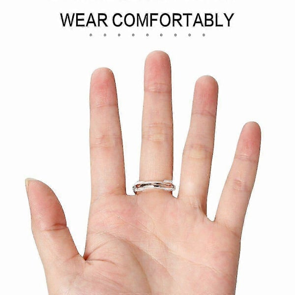 12 st/set Osynlig Klar Ringstorleksjusterare För Lösa Ringar / Transparent Ringförminskare Med 2-10mm Storlekar / Högkvalitativ Smyckespassformsreducerare Guard-MXBC