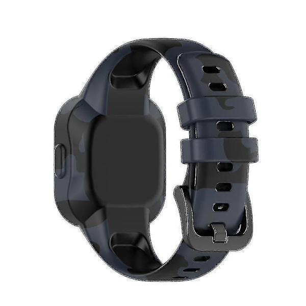 För Garminfit Jr 3/Garmin Vivofit Jr 3 Andningsbart Armband Svettsäkert Anti-repa H Camouflage Gray