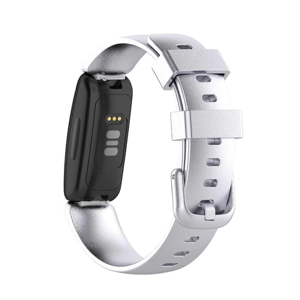 För Fitbit Inspire 2 TPE-armband Silver