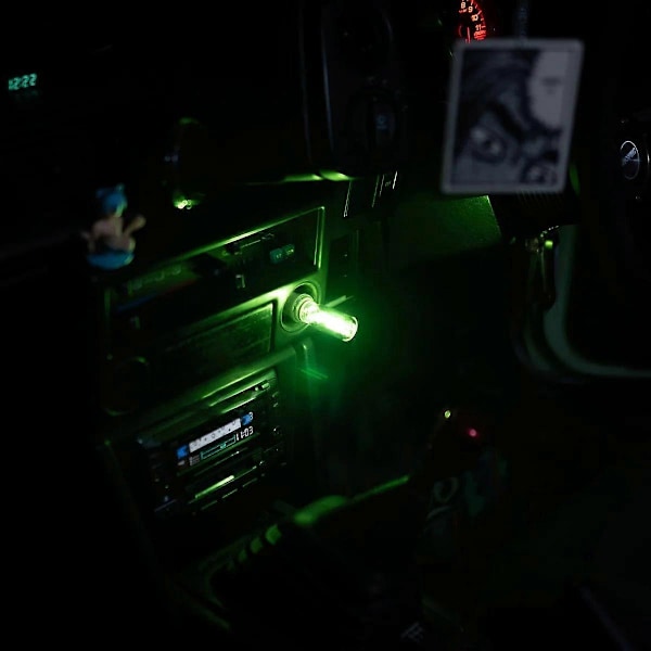 Auton USB LED Filamentti Kosketushimmennyslamppu 5V Retro Tunnelmavalo 0.3W Yövalo Retkeily Hehkulamppu Koristeellinen LED-valaistus green