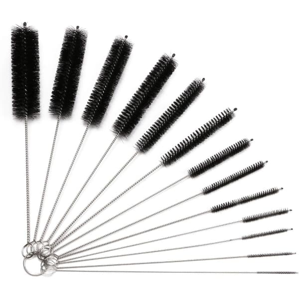 Pullonharjat, 13 kpl Putkiharja Nylon Pulloputkien Puhdistussarja Pullolasin Puhdistukseen