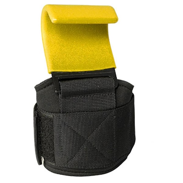 Vægtløftningskroge Kraftige håndledsremme Træning Pull-up Håndfladegreb Stropper Yellow Broadside