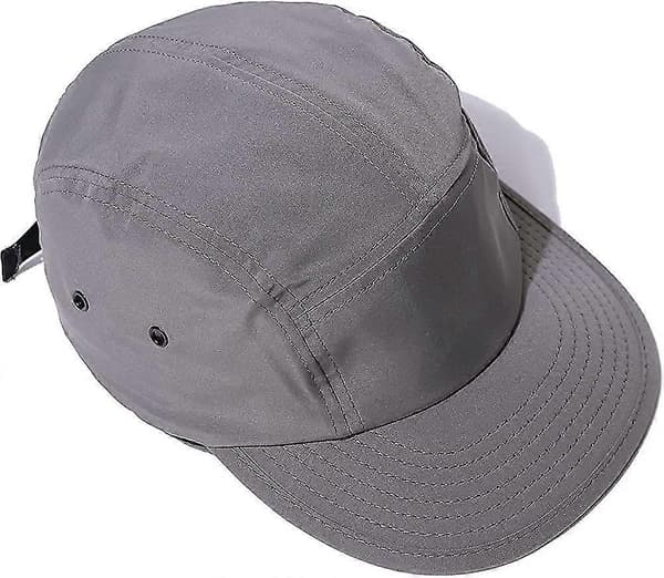 5 Panel Cap Mænd Kvinder Let Baseball Cap Hurtigtørrende Baseball Cap Flad Skygge Cap Gave