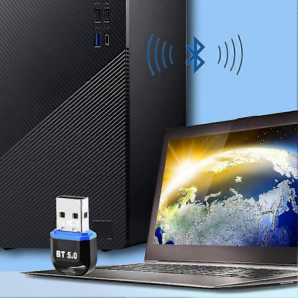 USB Bluetooth 5.0 Adapter Mottaker 5.0 Bluetooth Dongle Adapter for PC Laptop BT Sender
