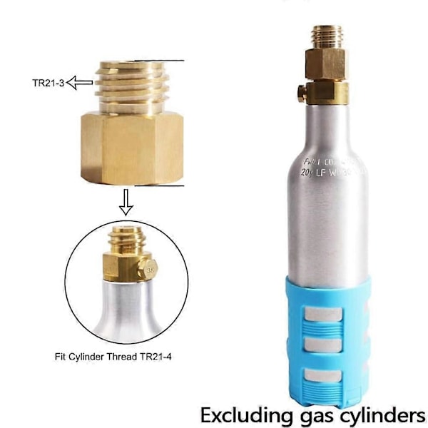Soda CO2 Gas Konverter Adapter för Tr21-4 Hona till Tr21-3 Hane Gänga Quooker Cube Tank Utgång Koppling