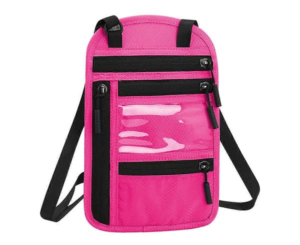 RFID-blokkerende passholder Multifunksjonell passholder - Rosa PK