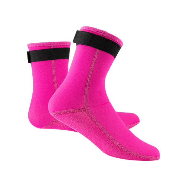 3mm Våddragt Sokker Anti-slip Svømmesokker Til Kvinder Mænd Dykkersokker Termiske Vandsokker Til Dykning Snorkling Svømning Surfing Sejlads Kajak Hot Pink l