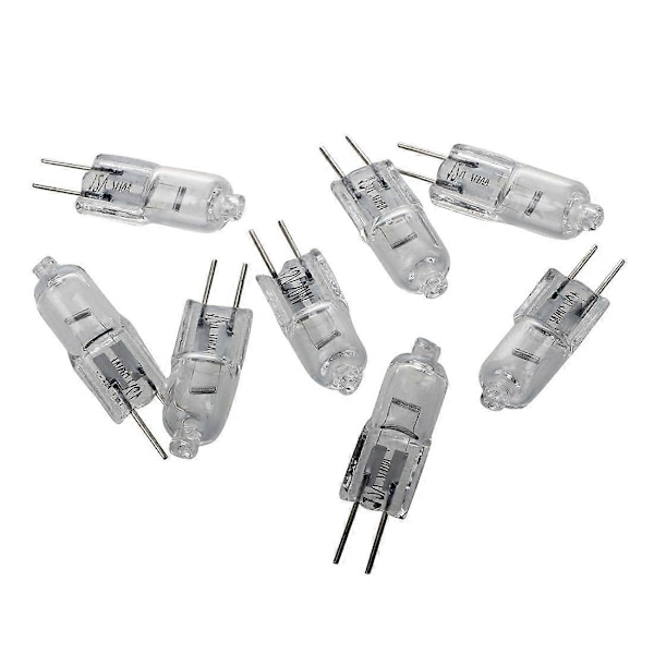 12V 20W Halogenlampa Varmvitt Ljus Bi-Pin Sockel 8 st