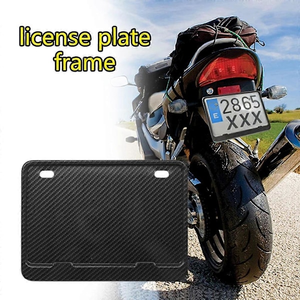 Motorcykel Nummerpladeramme til Forreste Bagerste Nummerpladeholdere Black Solid